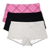 Victoria's Secret PINK Boyshort Panty Set of 3 X-Large Pink