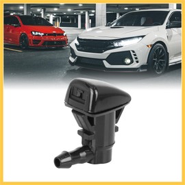 REPAIROCK 2pcs 8S4Z17603AA Windshield Washer Sprayer Nozzle Single Hole Replacement for Ford Focus 2008-2011 Auto Replacement Parts