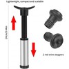 Wine Vacuum Pump & 2 Stoppers – Stainless Steel Wine