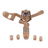 3/4-in Brass Impact Sprinkler with 4pcs Nozzles 1/8",9/64",5/32",11/64" (1-Pack)