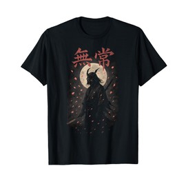 Mujo Samurai Ghost Blossom Ronin Japanese Streetwear T-Shirt