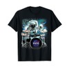 NASA Space Drum Playing Astronaut T-Shirt