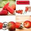 Fruit Corer 3 Pieces, Strawberry Starter, Strawberry Huller Tool, Used