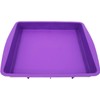 Lmaray 11 x 9.5 Inch Purple Silicone Baking Pan, Safe,