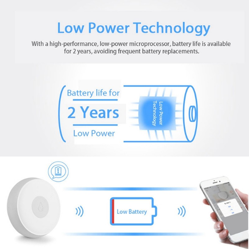 Smart Water Leakage Detector WIFI Wireless Water Leakage Sensor Overflow