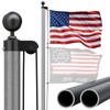 SCWN 25FT Heavy Duty Flag Pole Kit - Extra Thick