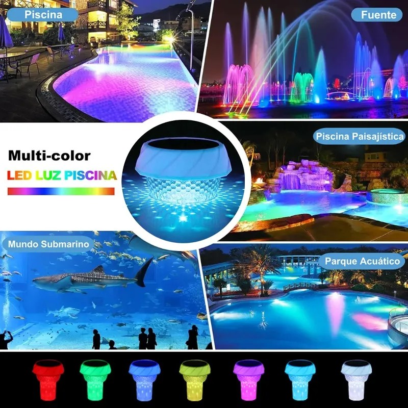 Luces Para Alberca,flotador Solar Cloro Piscina,accesorios