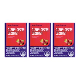 Nutrione Nutri-One Yoro-En Urinary Tract Health Cranberry Powder Middle-Aged Female Health Benefits 60 Capsules x 3 / 뉴트리원 요로엔 요로 건강 크랜베리 분말 중년 여셩 여자 효능 효과 60캡슐 3개