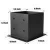 ICokin 6×6 Post Base 4 Pcs,Deck Post Brackets,Inner Size (5.6"x5.6“）Heavy