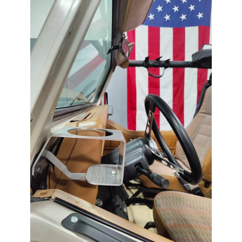 Flat Front Cup holder for Jeep Wrangler YJ STEEL, MADE