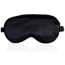 Sleep Eye Mask-Perfect Light Blockout Comfort Soft Eye Mask for Women Men,Sleeping with Pouch for Travelling(Black)