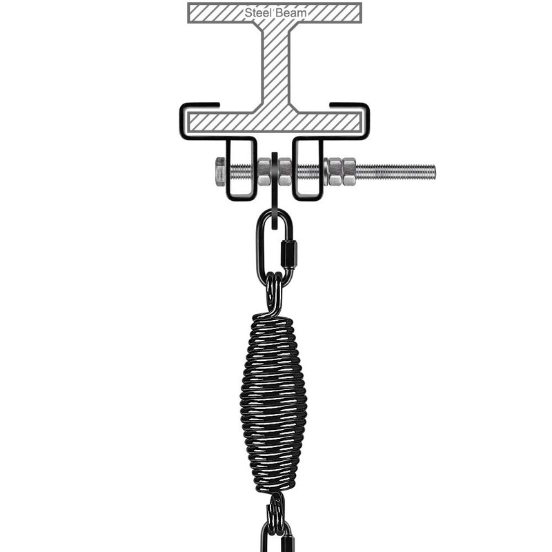 Dolibest Boxing Punching Bag Hanger, Heavy Duty Steel Beam Holder
