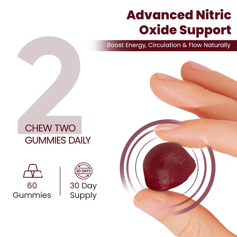 VITAMIZED Beet Root Gummies - Super Nitric Oxide Beets Supplement