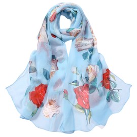 FAIRYGATE Ladies Scarfs Gifts for Women Shawls Ladies Celebrity Style Wrap Sarong Chiffon Scarf Scarves A5206