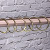 sourcing map 24Pcs 2 Inch Shower Curtain Rings Rustproof Metal