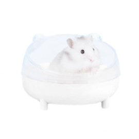 Leadigol Hamster Bathroom, Hamster Bathtub Box, Hamster Sand Bath Container, Hamster Bathing Bowl, Transparent Hamster Sand Bath Container, Hamster Transparent Bathing Tub