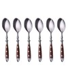 GRÄWE Nürnberg Coffee Spoons Set of 6 Brown Dessert Spoons
