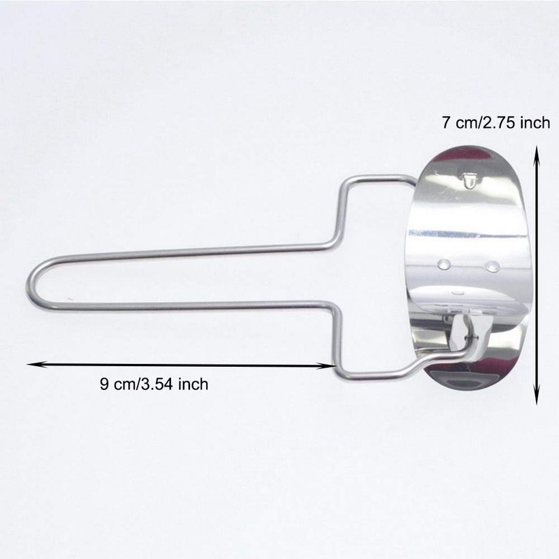 EORTA 2 Pieces Stainless Steel Pastry Rolling Cutter Circle Dough