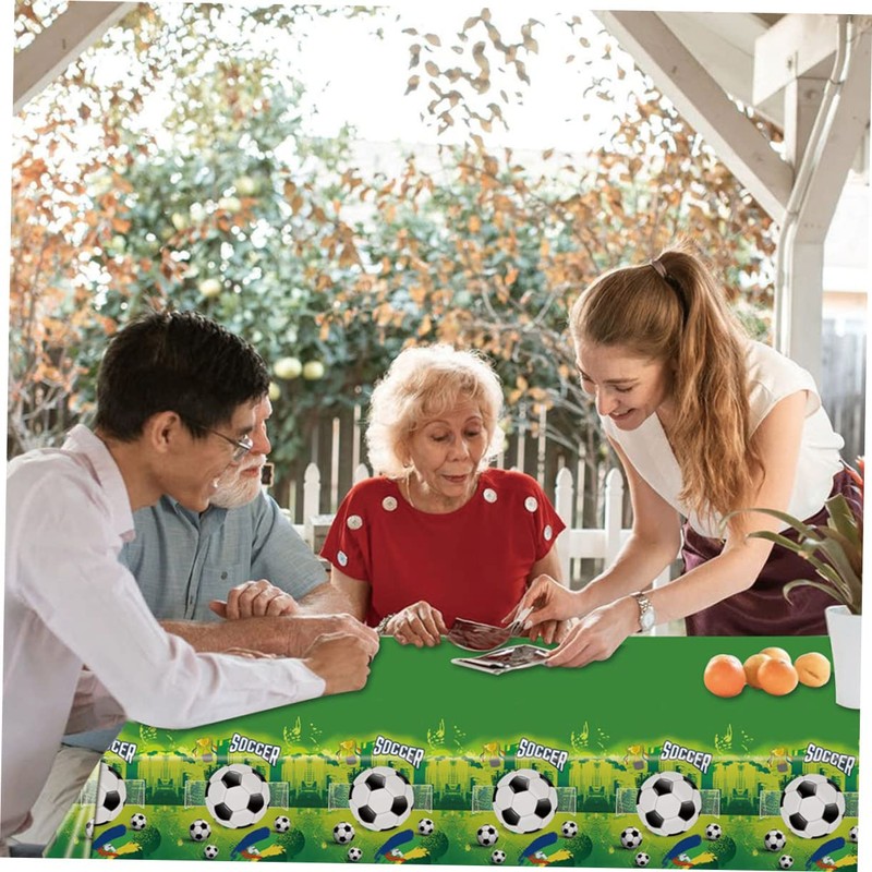 iplusmile 2pcs Fine Quality Soccer Tablecloth Perfect for Hotel Home