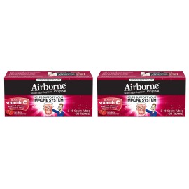 Airborne Very Berry Effervescent Tablets 1000mg of Vitamin C 2-Pack, 36 Count