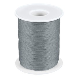 PATIKIL 1mm x 393feet Nylon String for Bracelets Braided Nylon Cord Nylon Thread for Wind Chime Beading Necklaces Blinds DIY Craft Jewelry Making, Gray
