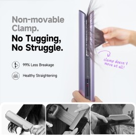 Hair Dryer Air Straightener Non-Movable Clamp Flat Iron No Heated Plates No Damage No Hand-Feeding Automatic Draws Hair Straighteners 2 in 1 Dry & Straight Styling Blower Tool for Women 1A to 2A Hair