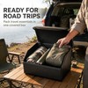 Medium Collapsible PU Leather Car Trunk Organizer with Lid &