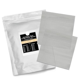 Gutenberg's Tough Micron Stainless Steel Mesh Screens | Many Sizes | Stainless Steel Tea Filter Bags (5-Pack 25u (Micron), 6x6 inch)