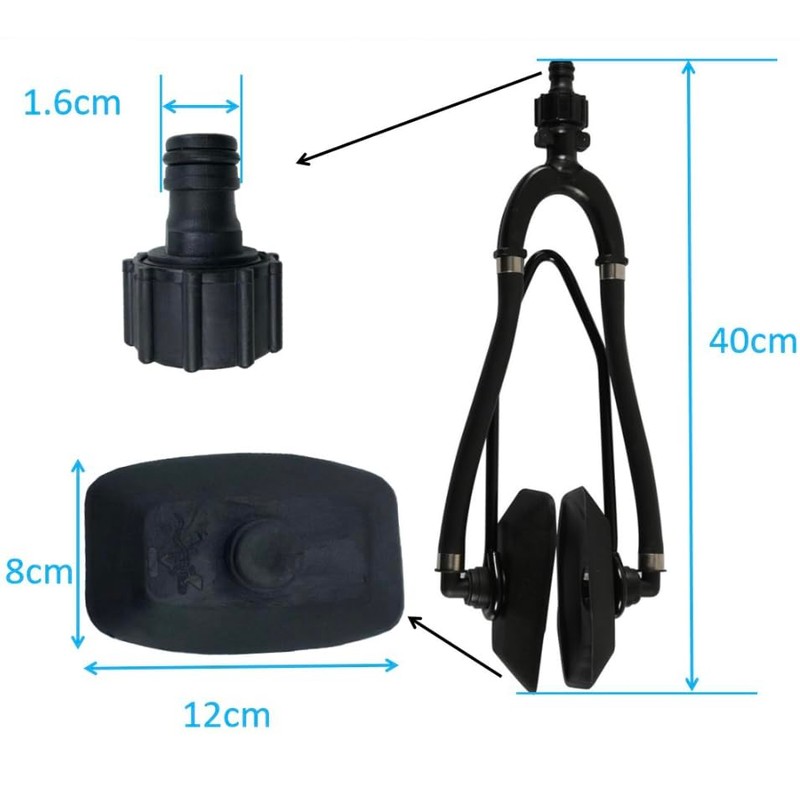 Zodazoqa Boat Motor Flusher Engine Ear Muffs Outboard Garden Hose