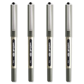 uni-ball EYE - UB-157 Rollerball Pens - 0.7mm Nib - Black - Pack of 4