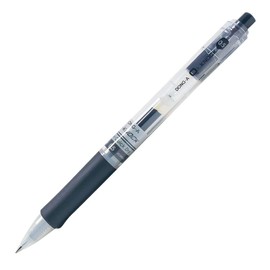 Dong-A Q-Knock Retractable Gel Ink Pen, 0.5mm, Dozen Box, Black