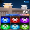 NIORSUN Solar Post Cap Lights Outdoor Waterproof, 4x4 Post Solar