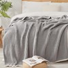 Snuggle Sac Ultra Soft Waffle Throw Blanket for Couch Bed
