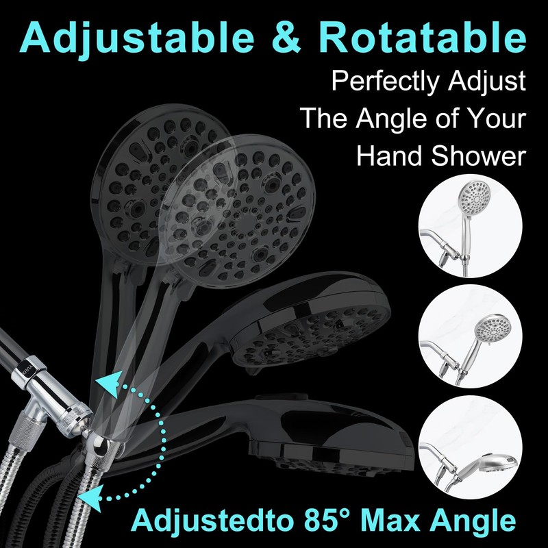 Shower Head Holder All Metal, Brass Adjustable Shower arm Bracket
