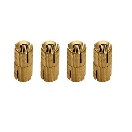 Drill Hinge Cylinder Hinge Brass Hinge Concealed Hinge Barrel Hinge with 180° Opening Angle (16 mm) Pack of 4