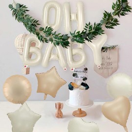 OH BABY Balloons, Baby Shower Party Decorations, Hello Baby Balloons for Gender Reveal Party, Baby Shower, Oh Baby Party Supplies