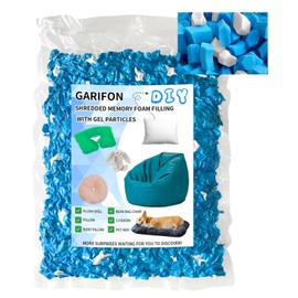 Garifon 4.5lbs Bean Bag Filler, Pillow Bean Bag Stuffing, Bean Bag Filling, Shredded Memory Foam Filling, Punching Bag Filler, Foam Refill for Stuffed Animal Stuffing (Fits Small Products)