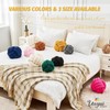 Uvvyui Knot Pillow Ball, Soft Home Decorative Pillows, Round Throw
