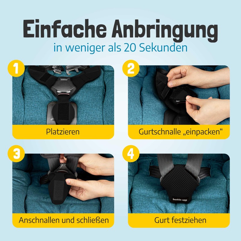 Buckle-upp Anti Escape System for Children Car Seat Safety