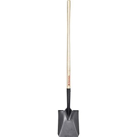 Corona Clipper SS27000 16 Gauge Tempered Steel Square Shovel with 48-Inch Wood Handle