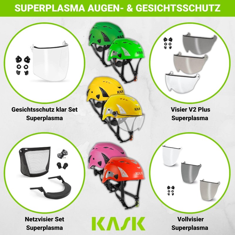 KASK Superplasma PL HiViz 2.0 Safety Helmet, Mountaineering Helmet, Industrial