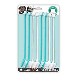 H&H Pets Dog Toothbrushes from Large to Small| Best Professional Dog Cat Toothbrush Series with Many Design & Size Options Breeds