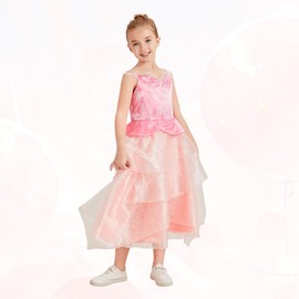 Ginda Costume Cosplay Pink Princess Dress for Party Outfits, 110