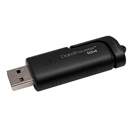 Kingston RAM-3090 Memoria 64GB USB 2.0 Alta Velocidad/Datatraveler 104 Negro,