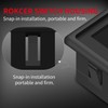DaierTek 1-Slot Rocker Switch Panel Housing Holder Black Plastic Single