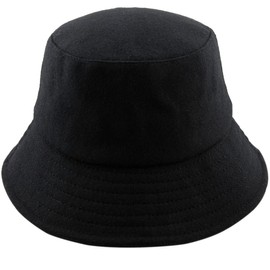 KYEYGWO Unisex Bucket Hats, Woolen Outdoor Fishing Hunting Hat Sun Cap, Black