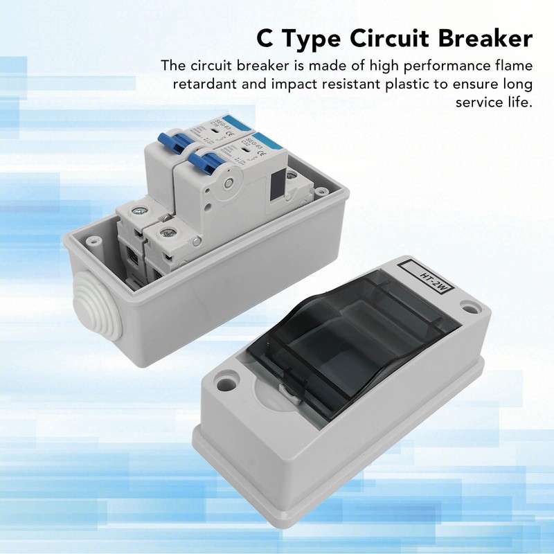 Circuit Breaker 2P MCB C Type Outdoor Waterproof Miniature Circuit