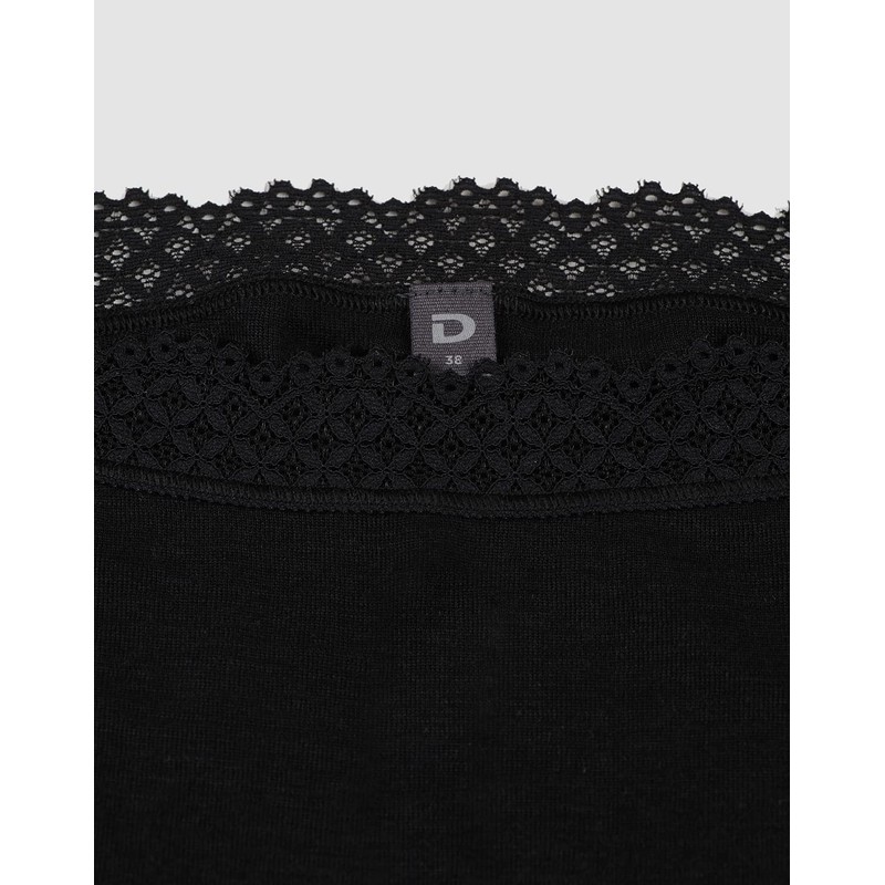Dilling Women's Natural Merino Wool and Silk Shorts, black