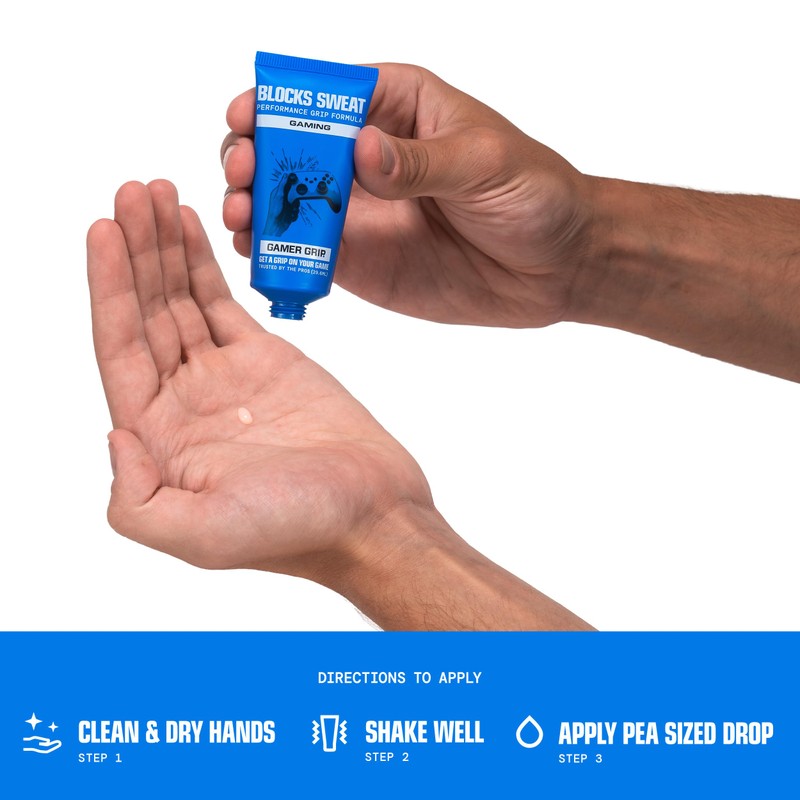 Gamer Grip Lozione resistente al sudore, crema da gioco per