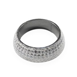 ID 45mm Car Exhaust Manifold Gasket, Graphite Construction Vehicle Seal Muffler Ring, Automotive Exhaust Flange Donut Replacement Gaskets to Prevent Leaking Between Exhaust Manifold and Exhaust Pipe